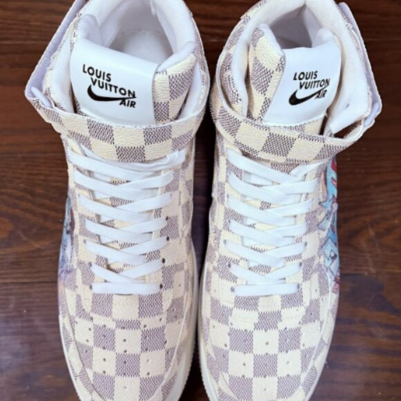 Nike Air Force 1 Mid Louis Vuitton By Virgil Abloh Graffiti - Picture 5 of 5